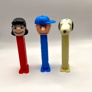 PEZ Lot of Three Peanuts Dispensers